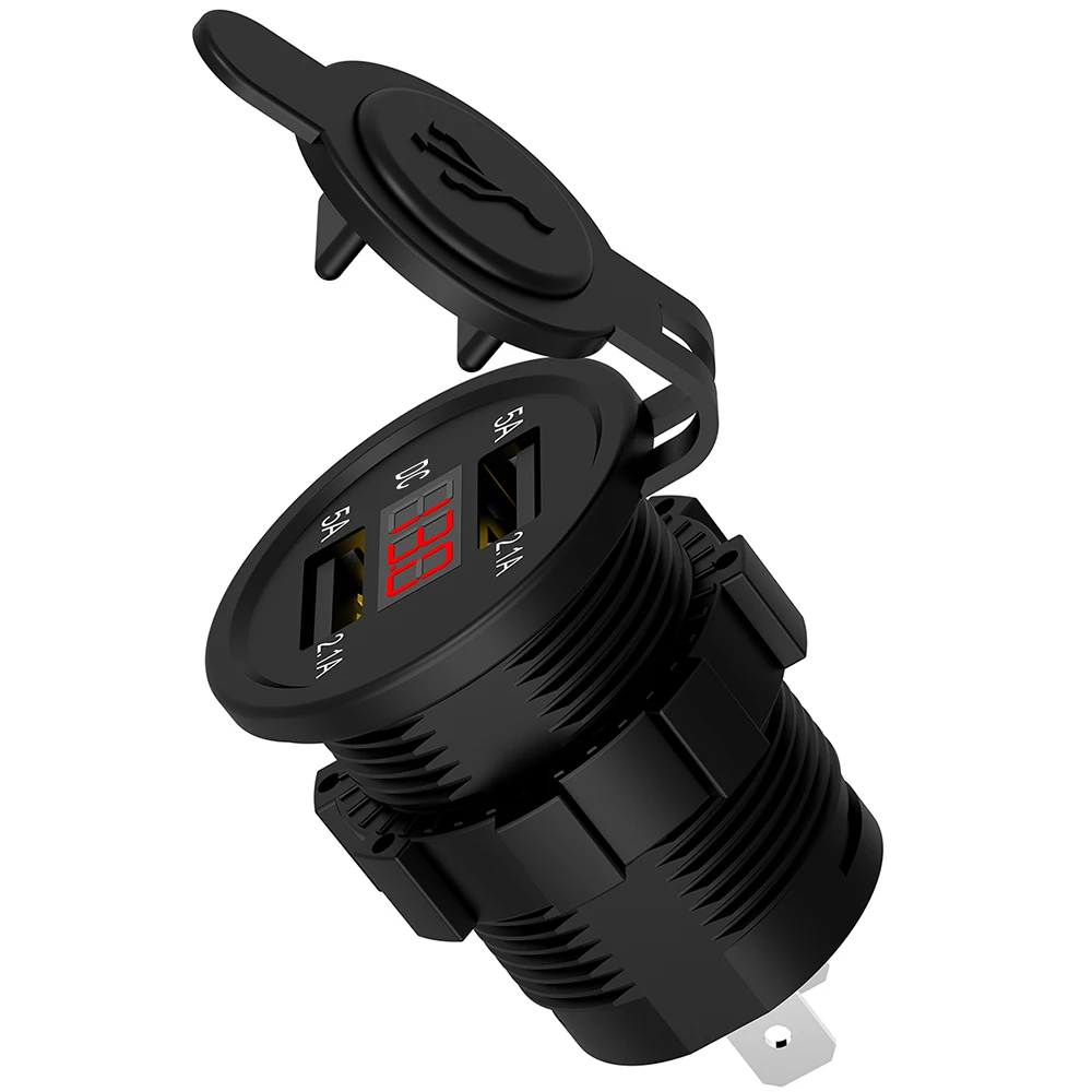 Двойной USB-прикуриватель для мотоциклов грузовиков квадроциклов лодок