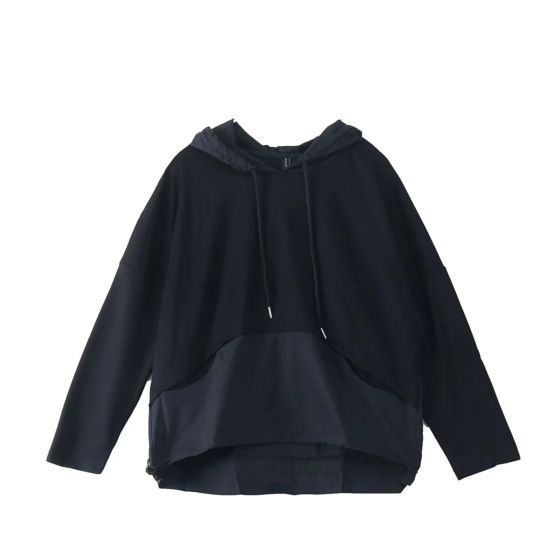 

Korean sweatshirt women's loose spring clothes 2021 new Korean fashion ins fake two piece hooded splicing women's tops Yalabovso