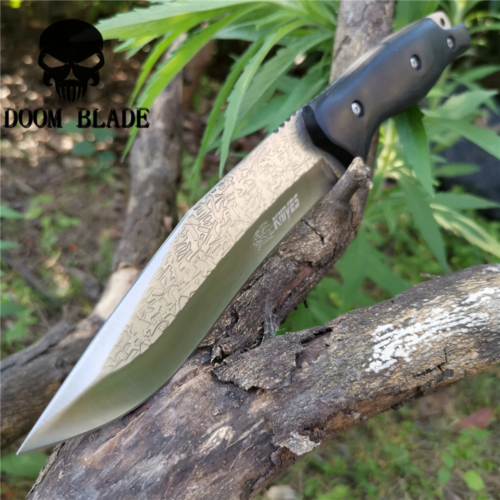 Армейский нож для самообороны твердость 57hrc Прямые ножи инструмент подходит