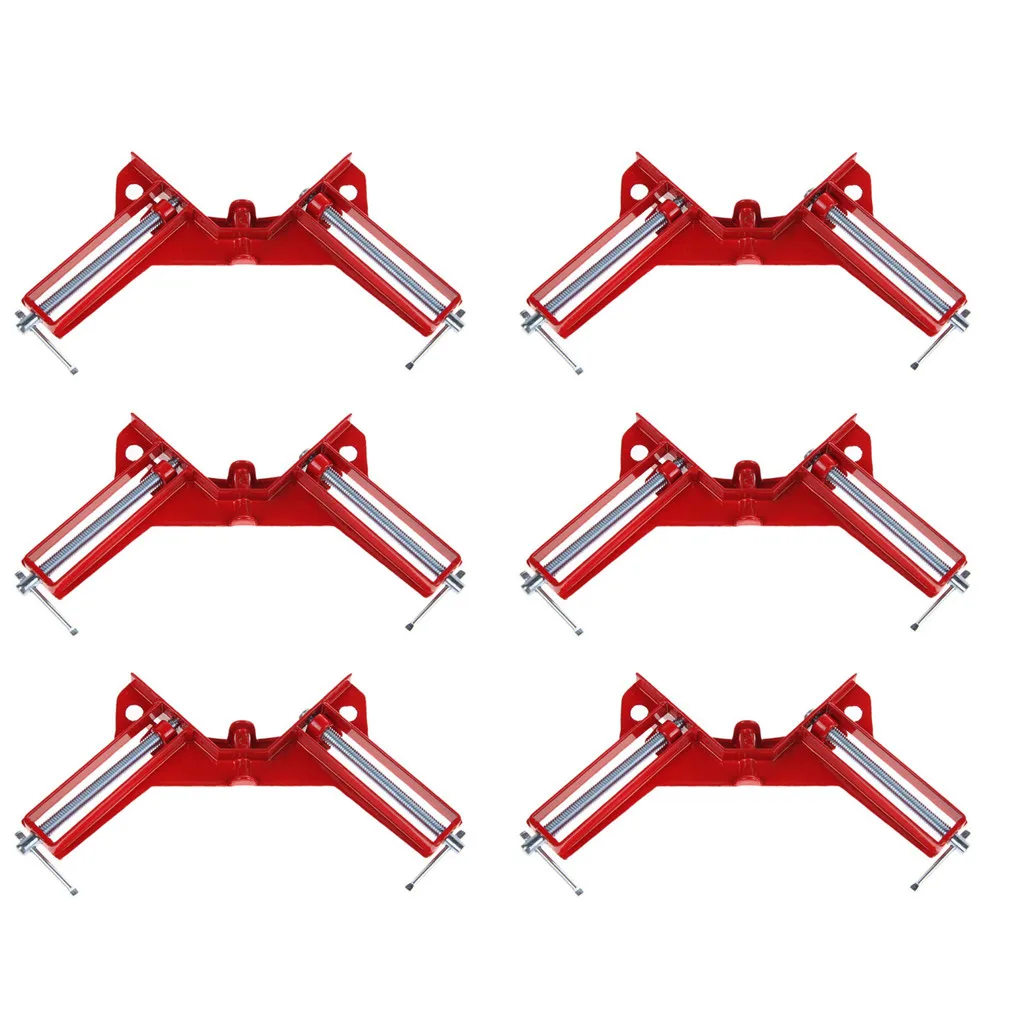 Многофункциональный деревянный зажим 90 ° 6 шт. угловой для деревообработки