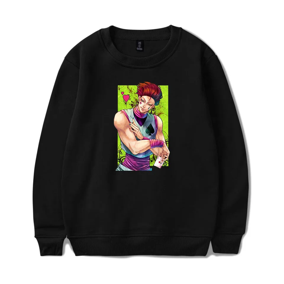 Толстовки Hisoka Толстовка японская аниме Hunter X с круглым воротником для мужчин и