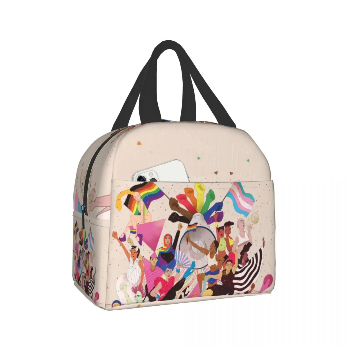 

Функциональный женский Ланч-бокс Love Is Love, Портативный Ланч-бокс с надписью «Love Is Love», Термосумка для пикника, детский Ланч-бокс для женщин