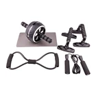 Ролик AB Wheel для фитнеса, тренажерного зала, домашняя стойка для пуш-ап, тренажер для брюшного пресса, оборудование для тренировок, тренажер для мышц