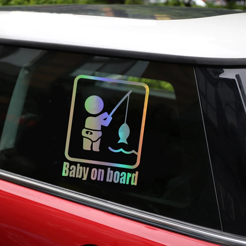 Авто кузова грузовика Stickerspet собака Предупреждение милые ботинки в рыбацком