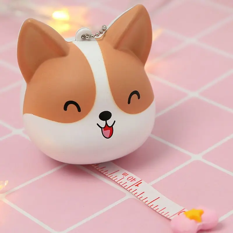 

1M Portable Cartoon Retractable Ruler Centimeter/inch Tape Measure Mini Ruler Colorful Cute Design Great for Travel