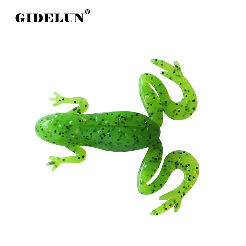 Приманка лягушка GIDELUN 2 шт./лот 6 см/13 8 г Мягкая приманка искусственная рыболовная