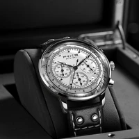 feice fashion vintage chronograph watch mens quartz stopwatch waterproof casual sport multi function wrist watches fs303
