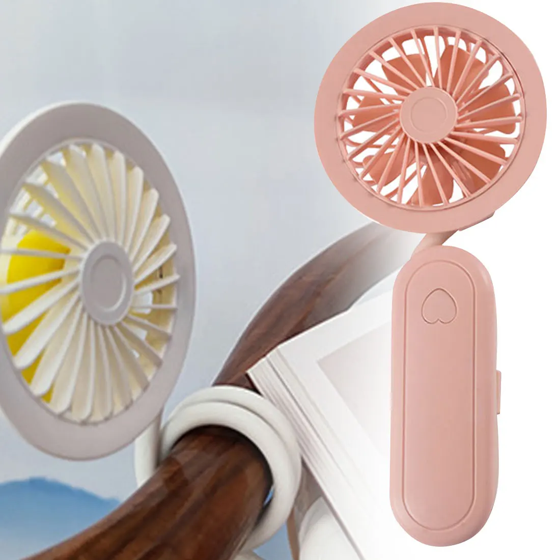 

Portable Fan Ventilador Portatil Neck Fan Mini Silent USB Folding USB Rechargeable Table Sports Fan for Outdoor Home Desktop Fan