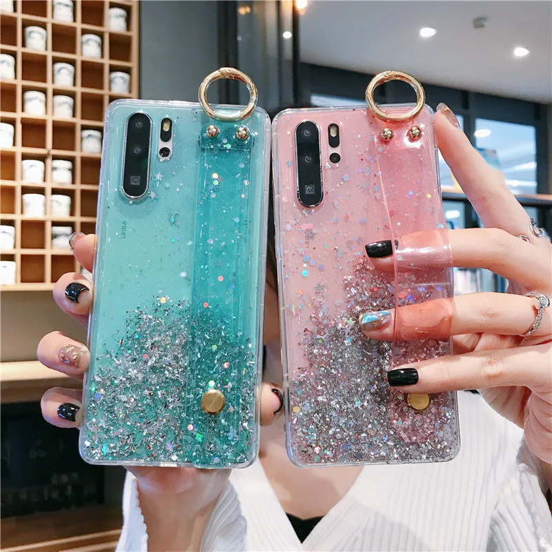 Чехол с блестками для Huawei P30 Lite P20 P40 honor V10 20i 8S 9X 8A Mate 20 Pro Y6 Y9 Prime 2019|Бамперы| |