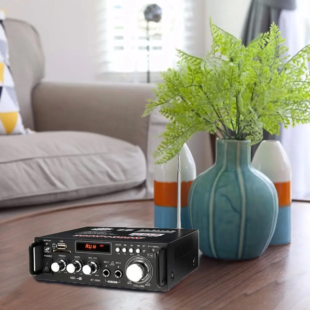 Hi-fi стерео усилитель звука для автомобиля дома музыкальный пульт ДУ 600 Вт