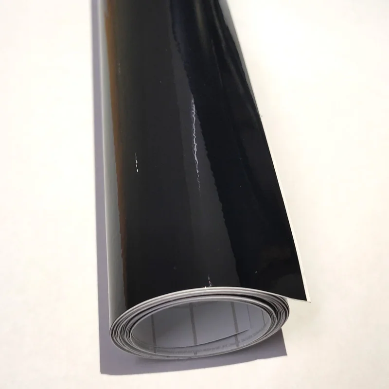 Черный глянцевый Винил с бесплатной доставкой 0,1м/рулон Пленка для автомобиля с глянцевой отделкой Wrap Bubble стикер автомобильная декоративная пленка.