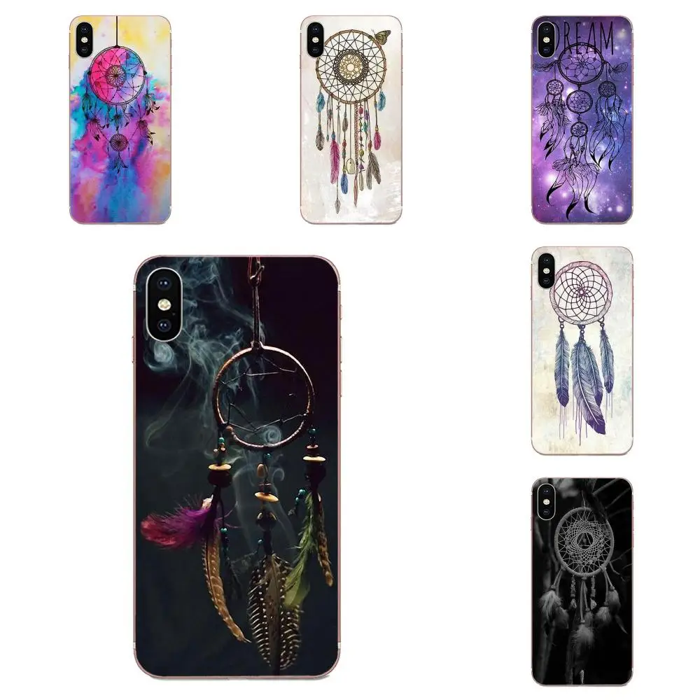 Мягкий ТПУ цветной чехол для Apple iPhone 4 4S 5 5C 5S SE 6 6S 7 8 11 Plus Pro X XS Max XR Ловец снов с