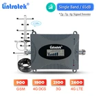 Lintratek сотовый ретранслятор GSM 900 2G 3G 4G DCS 1800 WCDMA 2100 LTE 2600 усилитель сигнала мобильного телефона 12dbi Yagi + комплект панельных антенн