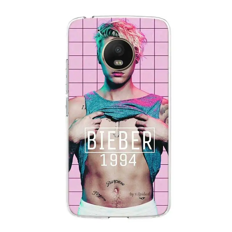 Оригинальный силиконовый мягкий чехол Justin Bieber для Motorola Moto G7 Power G6 G5 G5S E6 E4 E5 Plus G4 Play