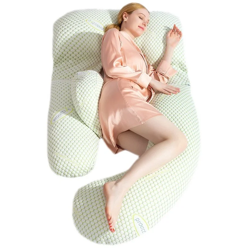 

Breathable Maternity Nursing Sleeping Pillow For Side Sleeper Pregnancy Pillow Waist Lumbar Support Pregnant Cushion