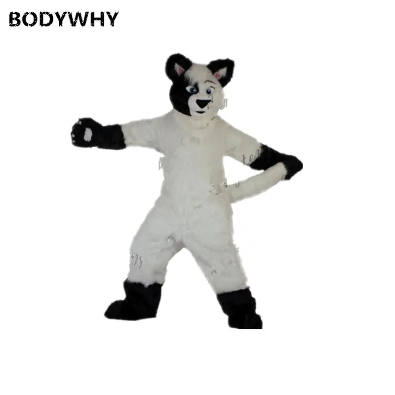 Костюм талисман с длинным мехом Хаски для взрослых|Талисман| |