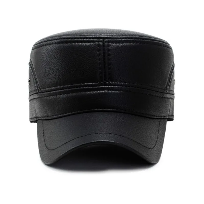 FUZAIBAZI 2021 новая осенне-зимняя мужская сохраняющая тепло защита ушей кожаная