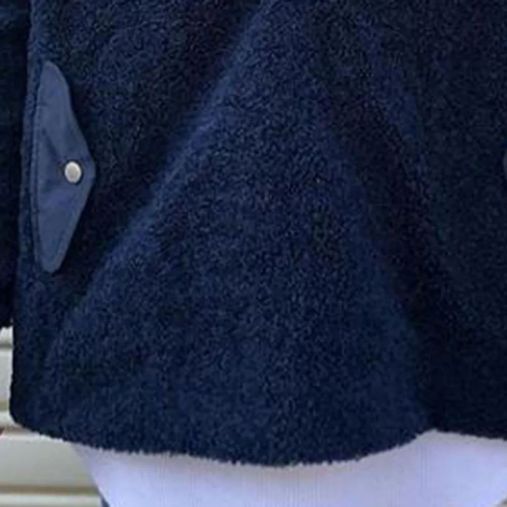 Женская футболка из флиса однотонная темно синяя офисная рубашка с длинным