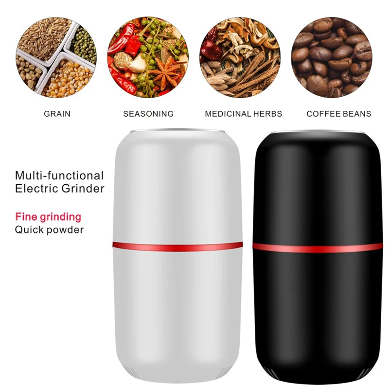 Multifunctional Electric Grinder 120 Gram Capacity Salt Pepper Mill Machine Household Portable Dry Coffee Bean Grinder