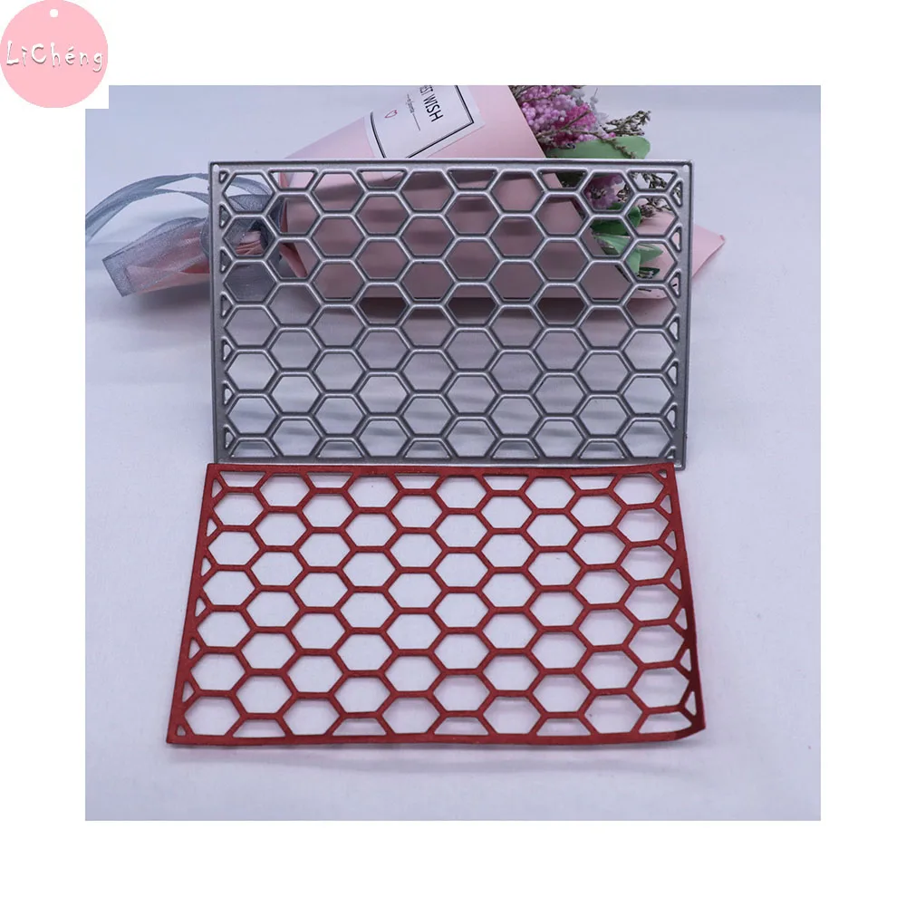 Ячеистая сетчатая рамка тонкие штампы для резки скрапбукинг тиснение папка
