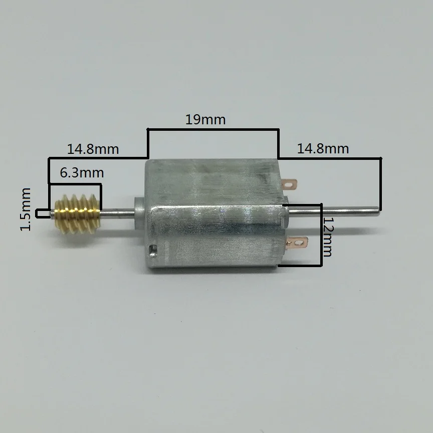 2PCS/LOT DC Motor 030 12-24VDC Double Output Shaft Micro With Turbine Gear 6.3mm 19500RPM | Обустройство дома