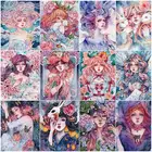 5D сделай сам, алмазная живопись, мультяшный портрет девушки, полный квадратный кружок, алмазная вышивка, набор мозаики, высокое качество, товары ручной работы