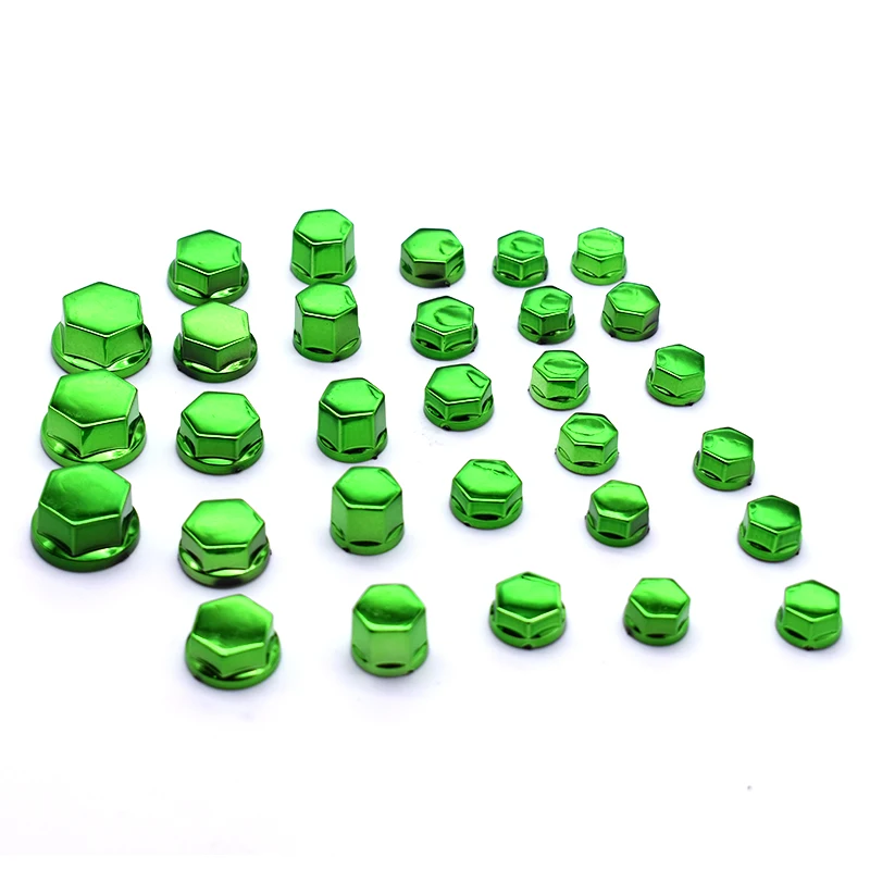 30 шт./компл. крышка гайки для мотоцикла гайка украшение болт хромированный