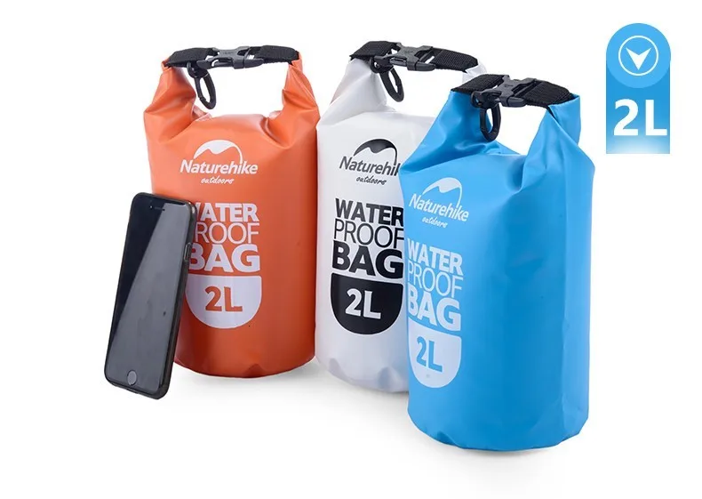 Naturehike 2L 5L сверхлегкие уличные водонепроницаемые сумки для кемпинга, походов, сухих дрейфующих каякингов, плавания, дождя, телефона, водонепроницаемые сумки