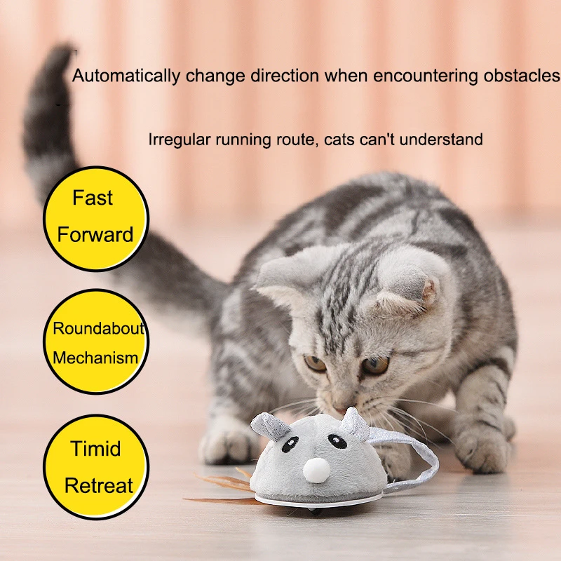 Плюшевая имитация мыши кота игрушки с USB-зарядкой таймер для сна игрушка домашних