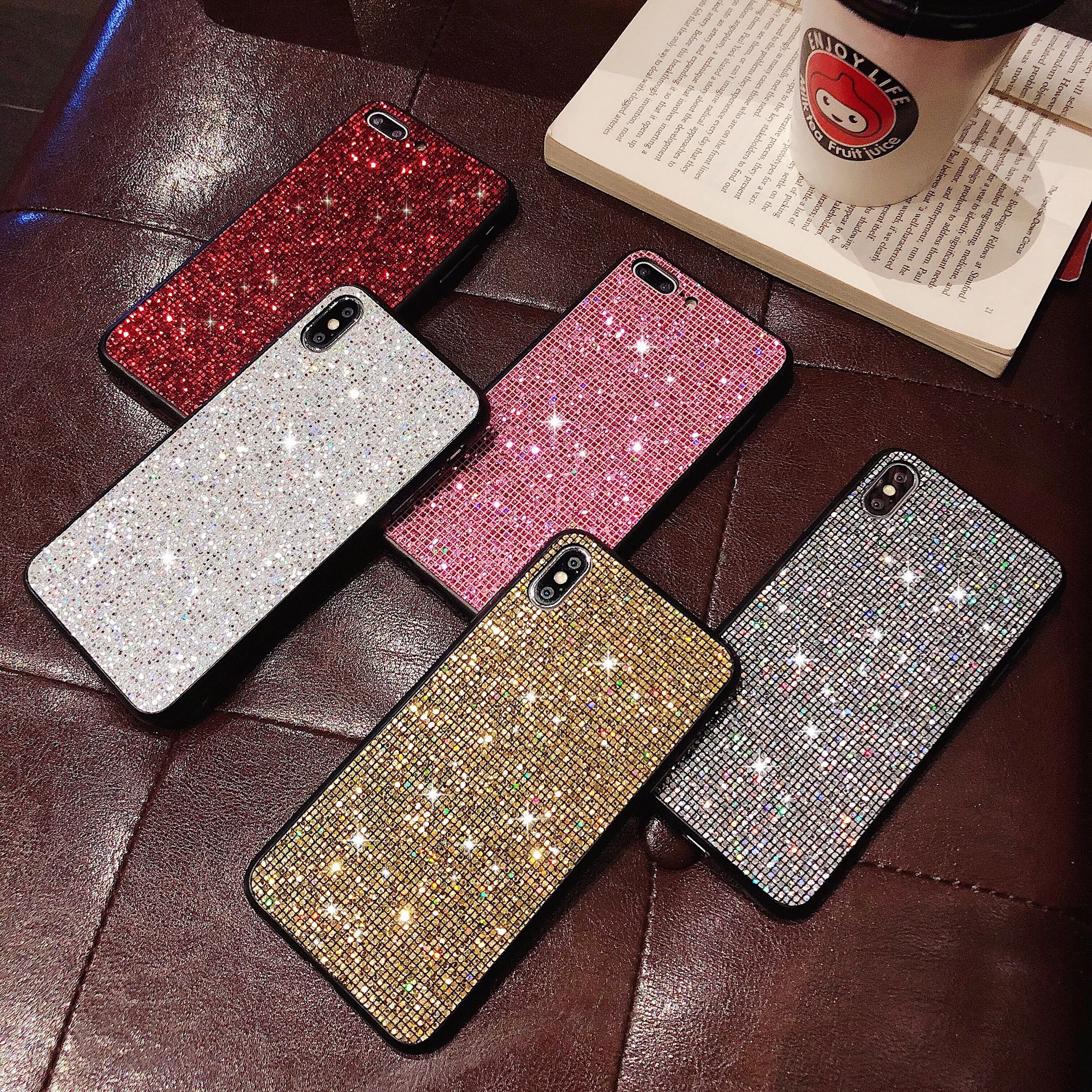 Чехол PEIPENG для iPhone X XR XS Max роскошный блестящий Блестящий Мягкий силиконовый чехол