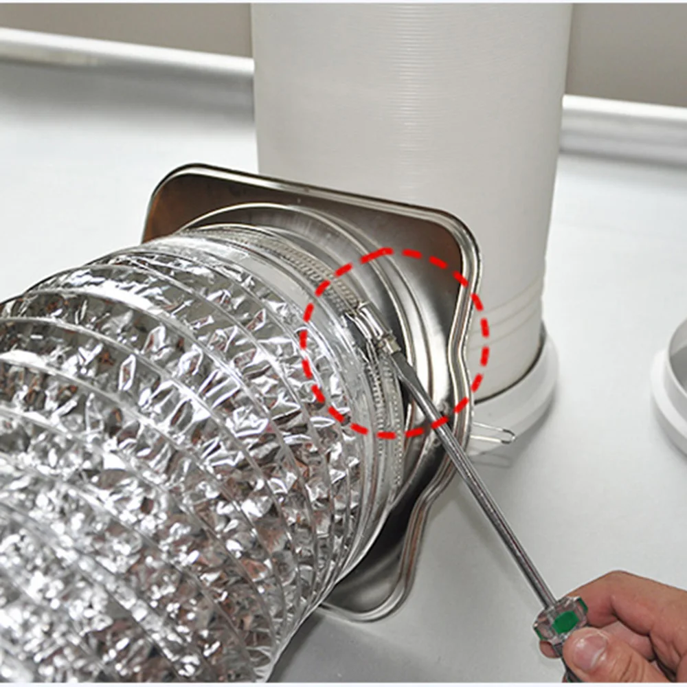 Используется обруч для выхлопной трубы 150 мм пылезащитной из нержавеющей стали