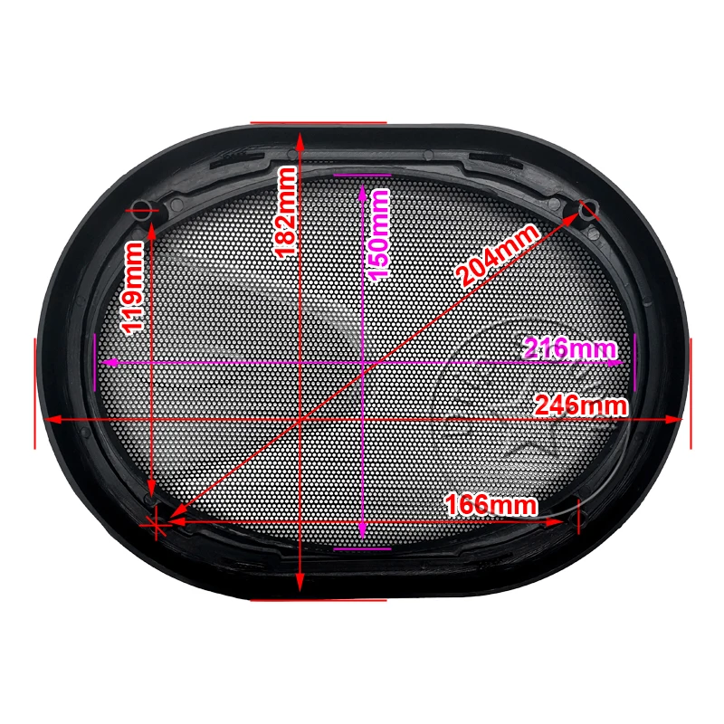 Защитная крышка для автомобильного аудиодинамика 6 дюймов x 9 6x9 декоративная