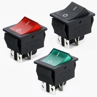 kcd4 rocker switch connection 2 position 4 pin6 pin electrical equipment with light power switch cap 16a 250vac20a 125v