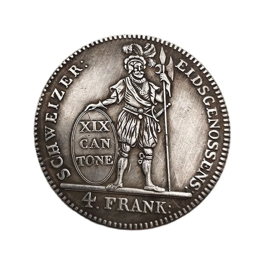 1812 Швейцарский памятная коллекции монет дома Украшения Сувениры настольные
