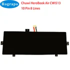 Новый Ультрапортативный аккумулятор Chuwi HeroBook Air CWI513, 4800 мАч, 36,48 Втч, 7,6 В, С 8-проводным разъемом