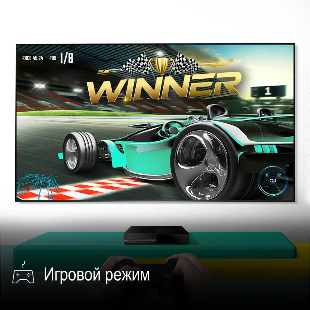 Телевизор 50" Hisense 4K Smart TV 50AE7200F HDR режим Галереи звук DTS Virtual X размером 127