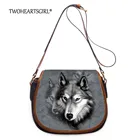Женская сумка-мессенджер с рисунком twoheart sgirl, сумка через плечо с принтом волка, Повседневная Сумка-седло с короткими ручками