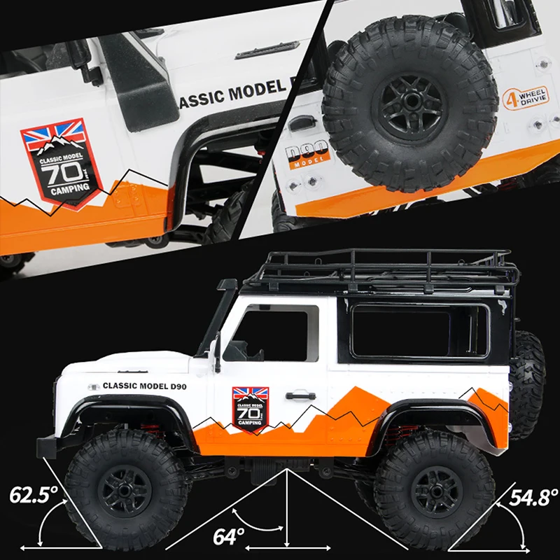 LeadingStar MN-99/99S 2 4G 1/12 4WD RTR гусеничный RC автомобиль для Land Rover 70 Юбилей издание модель