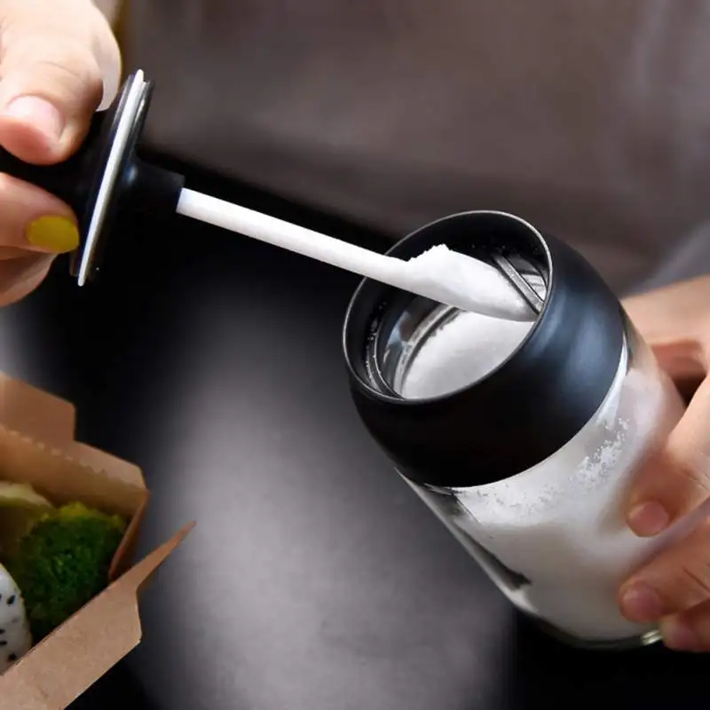 Кухонная Стеклянная прозрачная бутылка для приправ банка соли специй с ложка