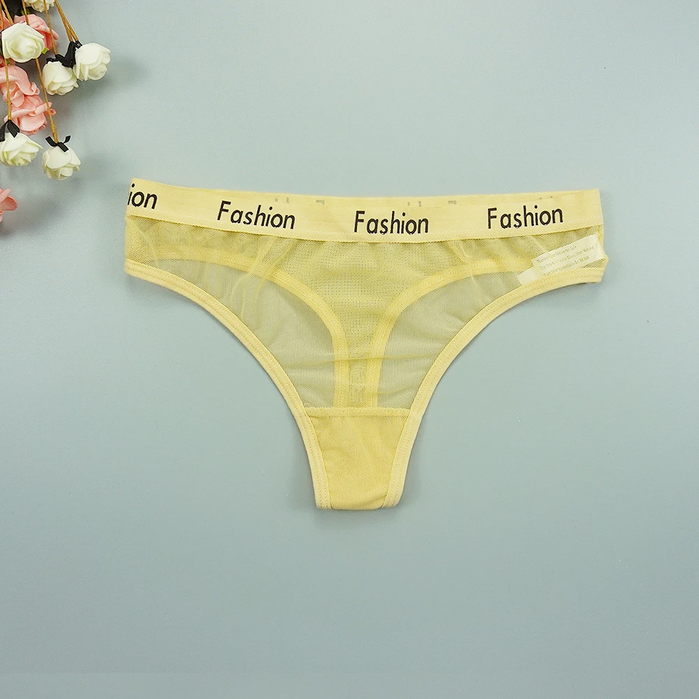 Сексуальные трусики стринги женское нижнее белье прозрачные с низкой посадкой