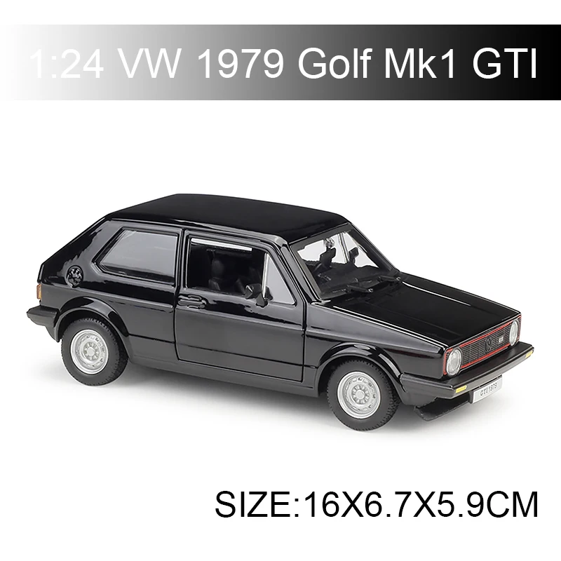 Модель автомобиля Maisto Bburago VW 1979 Golf Mk1 GTI черно красная литая модель игрушечного