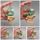 Звездные войны фигурку Мастер Йода Bebe, брелки для ключей, Мандалорское Детские Куклы Аниме фигурки подвесная модель игрушки для мальчиков девочки; Дети взрослых подарки