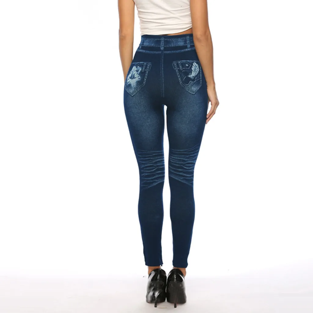 

New designer of 2021 women Yo-ga Pants Women Hight Waisted Plus Size Long Pants Pocket Denim Jeans Stretch Length Jeans femenino