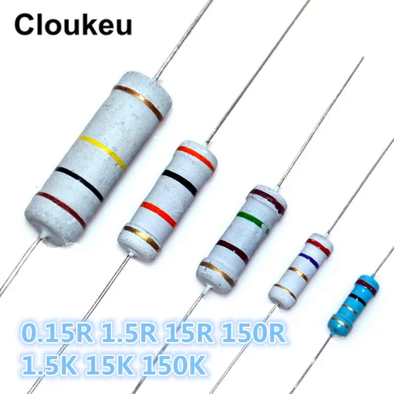 1/8 Вт 1/4 1/2 1 2 3 5 1% 5% Сопротивление цветному кольцу 0.15R 1.5R 15R 150R K 15K 150K Ohm|Индукторы| |