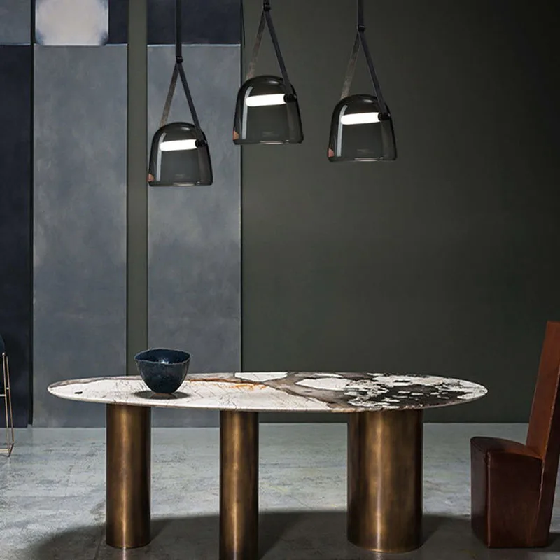 Nordic Modern Led Single Chandeliers Glass Ball Lampshade Droplight Home Decor Minimalist Shop Restaurant Hanging | Лампы и освещение