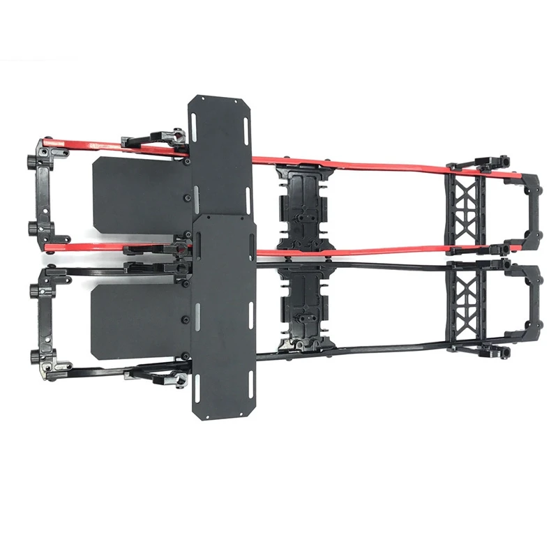 

for SCX10 Frame Girder Metal Chassis Frame Rails for 1/10 Axial SCX10 RC Crawler Truck Off-Road Car,Black