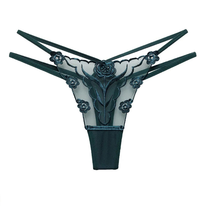 

Sexy Lingerie Women Lace Panties Thongs Lace Embroidery G-String T-Back Briefs Underwear Underpants
