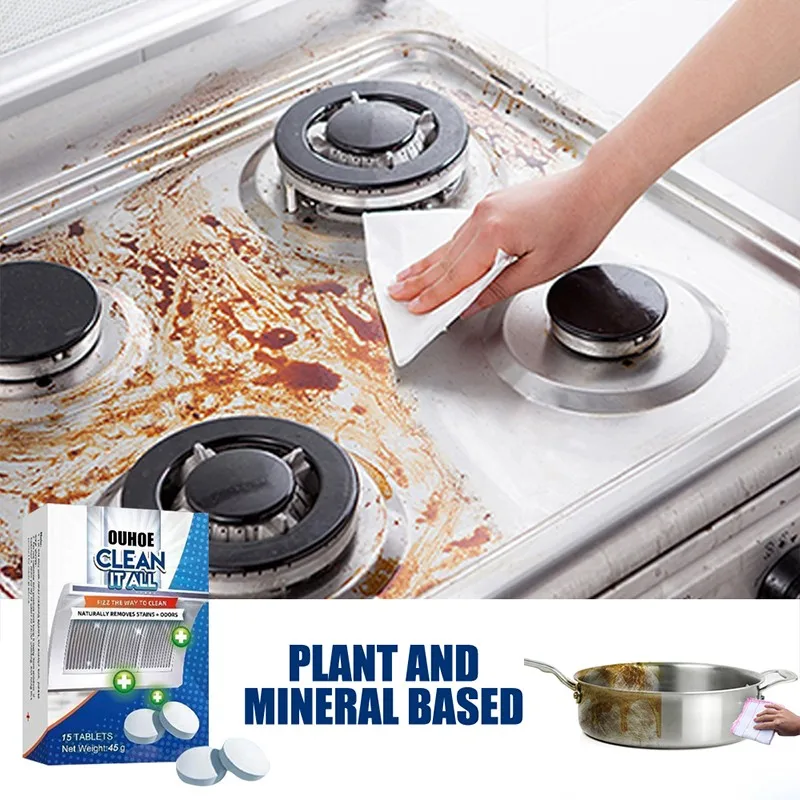 

All round cleaning film Cleaning agent for home kitchen accessories