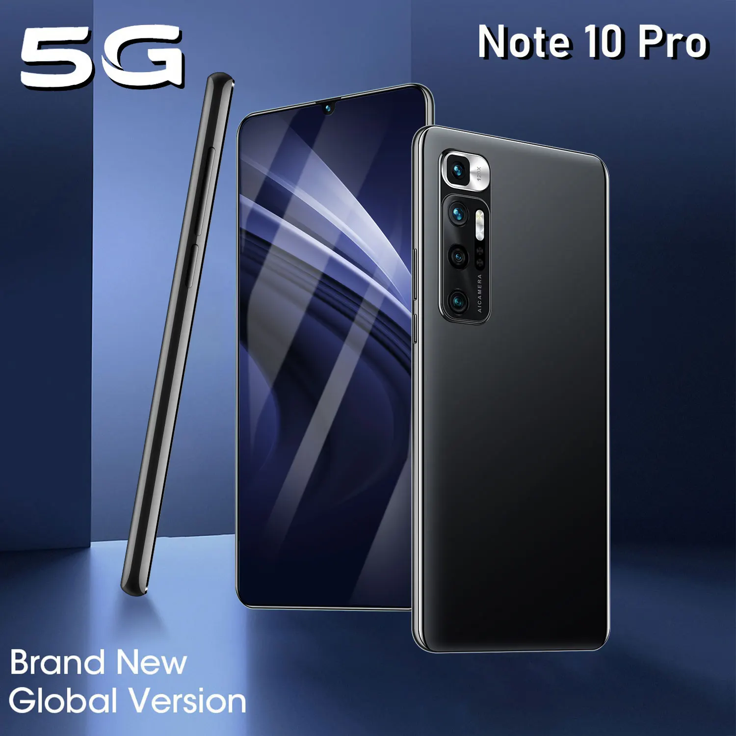 

Original Note 10 Pro 12GB+512GB smartphoens 6.26inch android cellphones 5000mAh mobile phones celular Unlocked 5G Smart Phone