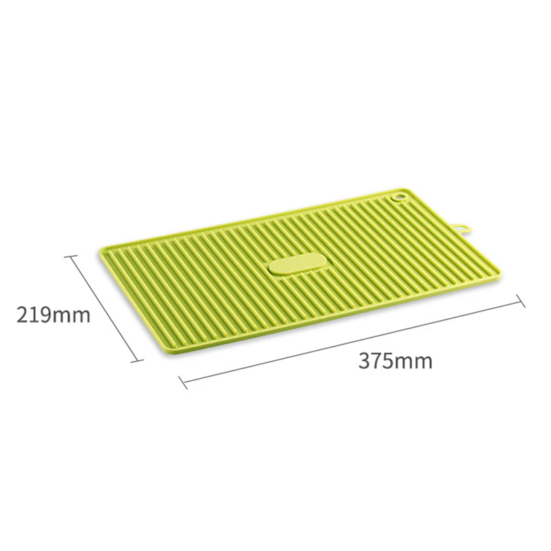 

Kitchen Tool High Temperature Resistant Silicone Pot Mat Non Slip Multifunctional Drain Mat Kitchen Storage FU
